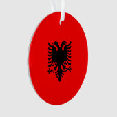 Albanese vlag ornament (voorkant)
