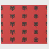 Albanese vlag overal cadeaupapier (Vlak)
