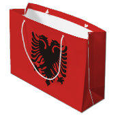 Albanese Vlag Overal Groot Cadeauzakje (Achterkant Gekanteld)