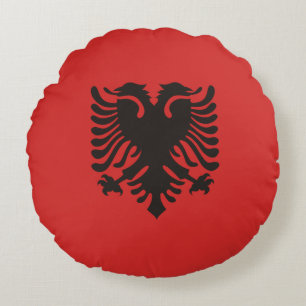 Albanese vlag overal rond kussen
