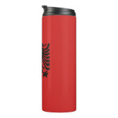 Albanese vlag overal thermosbeker (Geroteerd rechts)