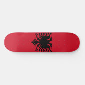 Albanese vlag persoonlijk skateboard (Horizontaal)