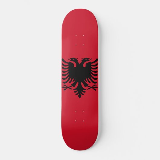 Albanese vlag persoonlijk skateboard (Voorkant)