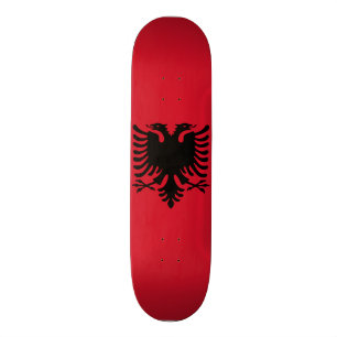 Albanese vlag persoonlijk skateboard