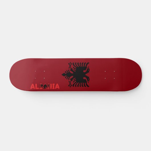 Albanese vlag persoonlijk skateboard (Horizontaal)