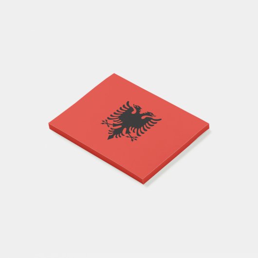 Albanese vlag post-it® notes (Schuin)