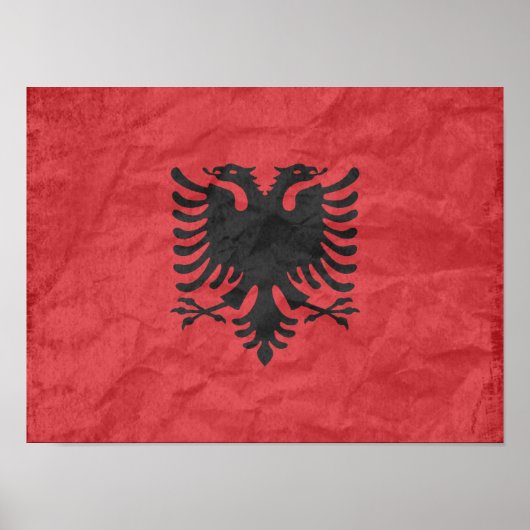 Albanese vlag poster (Voorkant)