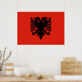 Albanese vlag poster (Keuken)