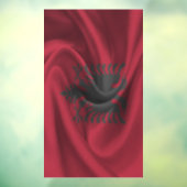 Albanese vlag raamsticker (Vel 3)