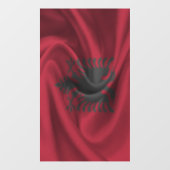 Albanese vlag raamsticker (Vel)