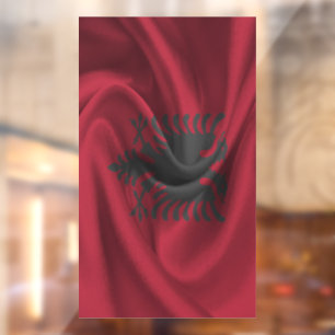 Albanese vlag raamsticker