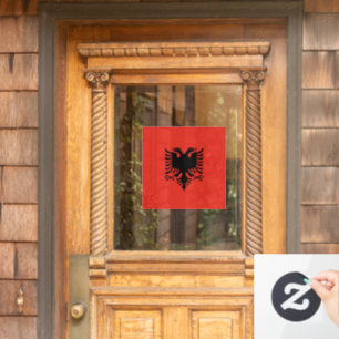 Albanese vlag raamsticker