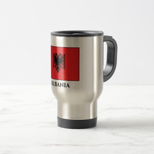 Albanese vlag reisbeker (Voorkant rechts)