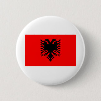 Albanese vlag ronde button 5,7 cm