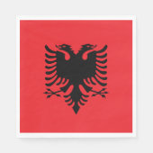 Albanese vlag servet (Voorkant)