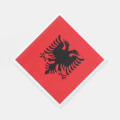 Albanese vlag servet (Hoek)