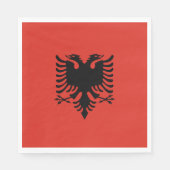 Albanese vlag servet (Voorkant)