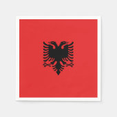 Albanese vlag servet (Voorkant)