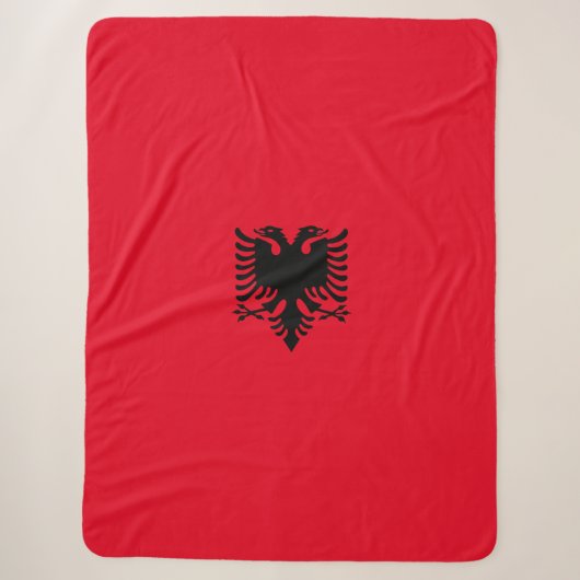 Albanese vlag sherpa deken (Voorkant)