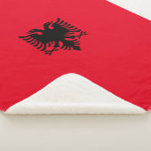 Albanese vlag sherpa deken (3/4)