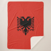 Albanese vlag sherpa deken (Voorkant)