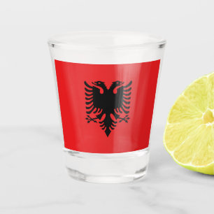 Albanese vlag shot glas
