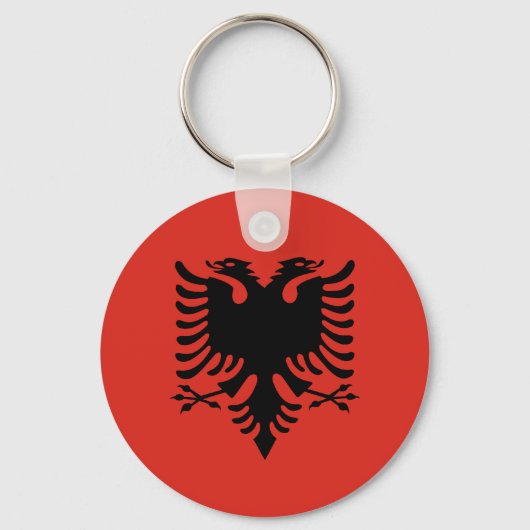 Albanese vlag sleutelhanger (Voorkant)