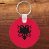 Albanese vlag sleutelhanger (Voorkant)