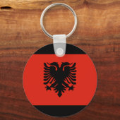 Albanese vlag sleutelhanger (Voorkant)