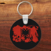 Albanese vlag sleutelhanger (Voorkant)