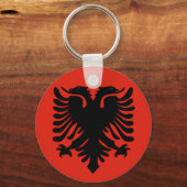 Albanese vlag sleutelhanger (Voorkant)