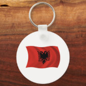 Albanese Vlag Sleutelhanger (Voorkant)