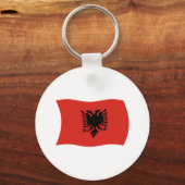 Albanese Vlag Sleutelhanger (Voorkant)