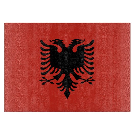 Albanese vlag snijplank (Voorkant)