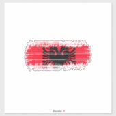 Albanese vlag sticker (Vel)