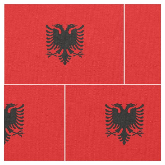 Albanese vlag stof (Close Up)