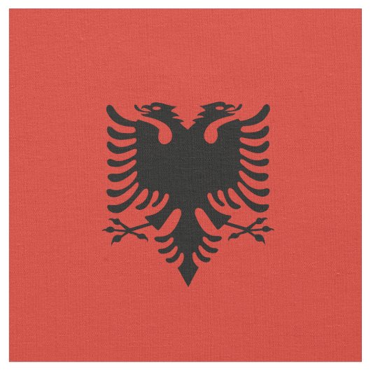 Albanese vlag stof (Close Up)