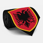 Albanese vlag stropdas (Opgerold)