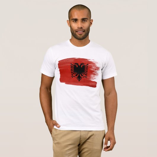 Albanese vlag T-Shirt (Voorkant volledig)
