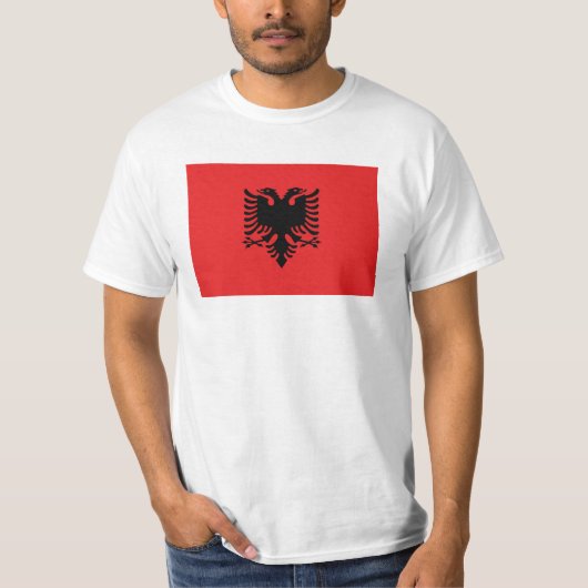 Albanese vlag t-shirt (Voorkant)