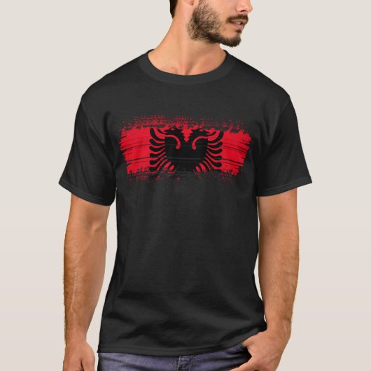 Albanese vlag t-shirt (Voorkant)