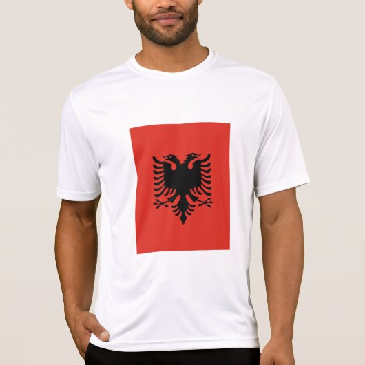 Albanese vlag t-shirt (Voorkant)