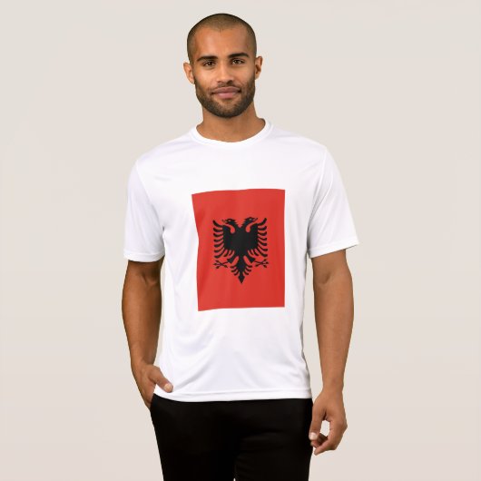 Albanese vlag t-shirt (Voorkant volledig)