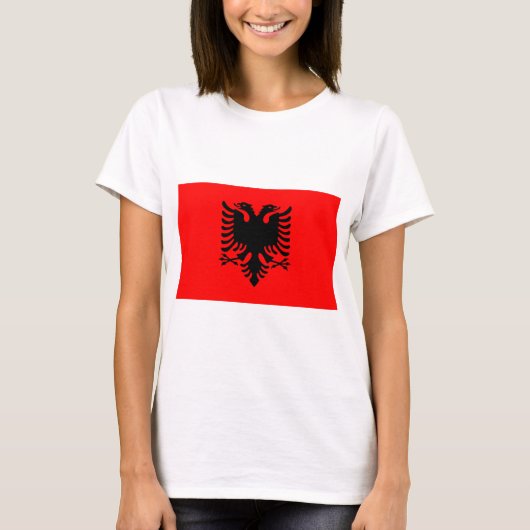 Albanese vlag t-shirt (Voorkant)