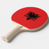 Albanese vlag tafeltennisbatje (Voorkant Gekanteld)