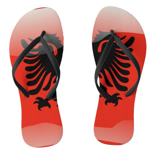 Albanese vlag teenslippers (Voetbed)