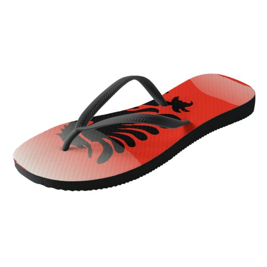 Albanese vlag teenslippers (Schuin)