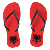 Albanese vlag teenslippers (Voetbed)