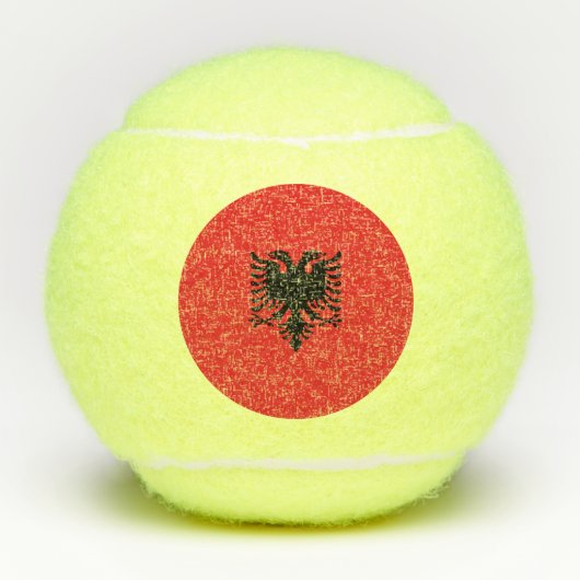 Albanese vlag tennisballen (Voorkant)