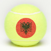 Albanese vlag tennisballen (Achterkant)